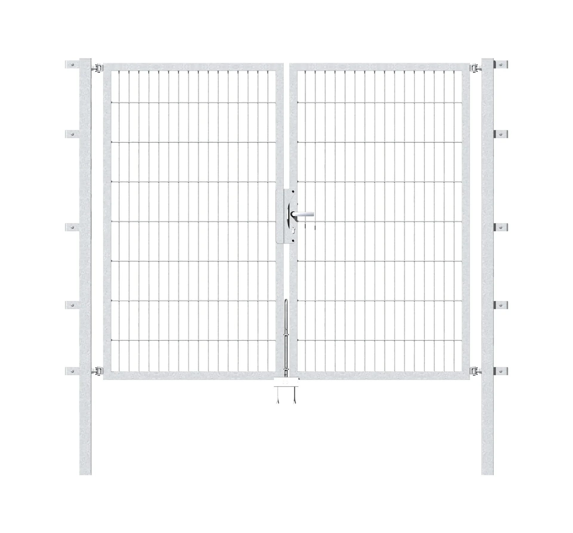 Doppeltor Flexo mit Zubehör, feuerverzinkt, Breite 200 cm, Höhe 160 cm, PF: 60x0 cm - 1