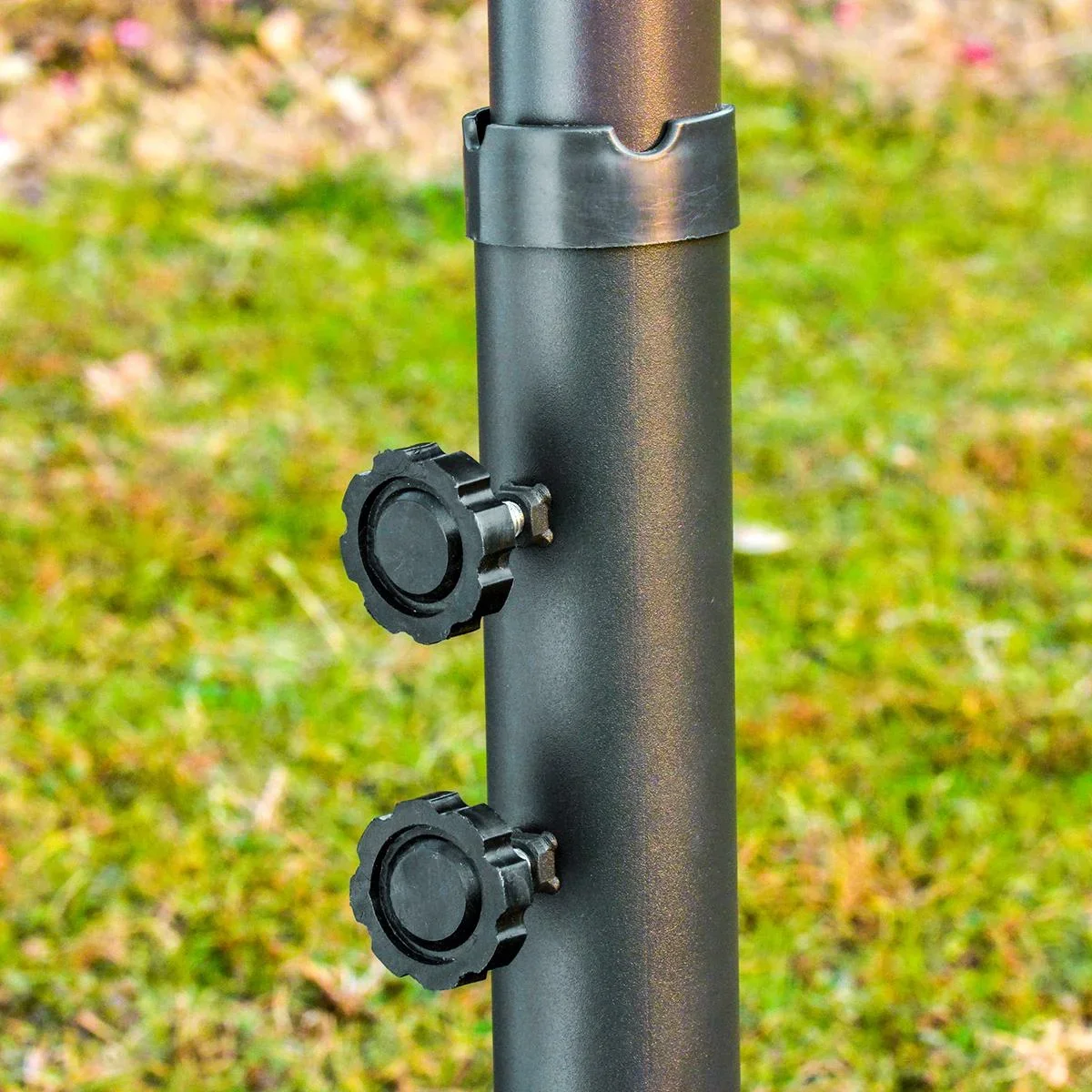 Doppel-Sonnenschirm mit Handkurbel dunkelgrün - 7