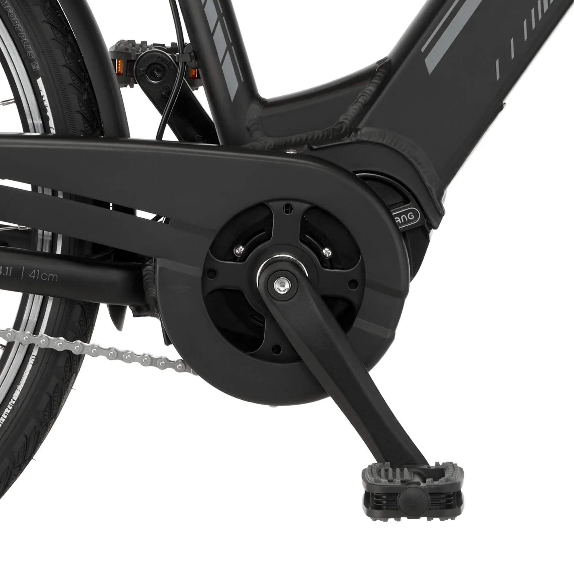 Unisex E-Bike City, 28 Zoll, Rahmengröße 41cm, 7-Gang Nabenschaltung, schwarz matt, CITA 4.1i - 5