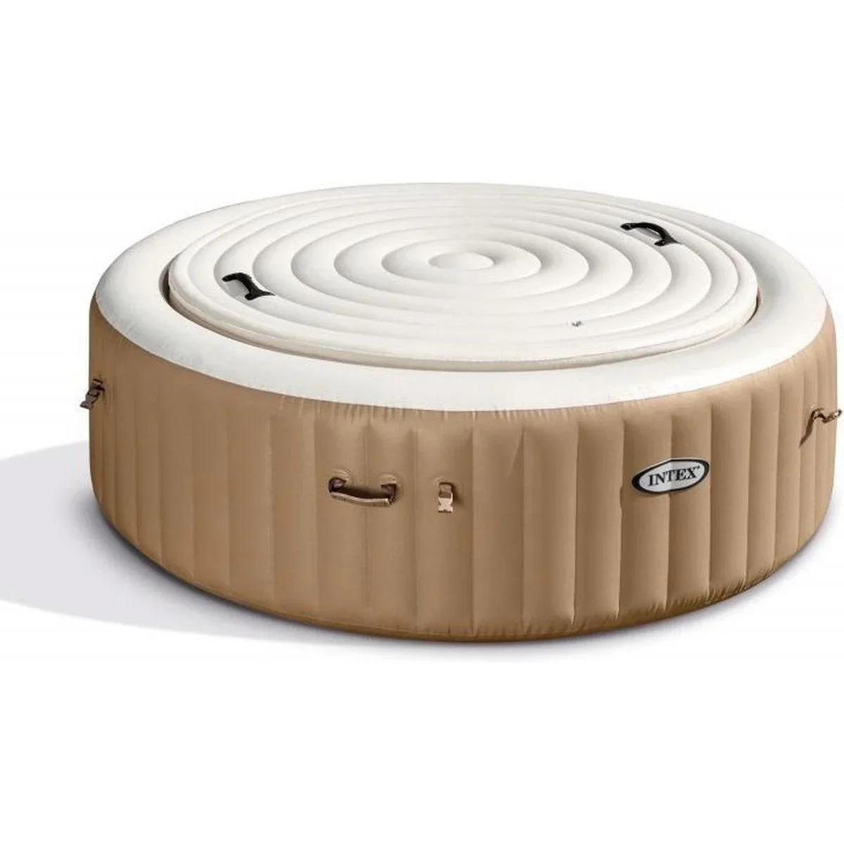 Aufblasbarer Jacuzzi Purespa | 4-Sitzer | Ø196 Cm | PVC | Beige - 5