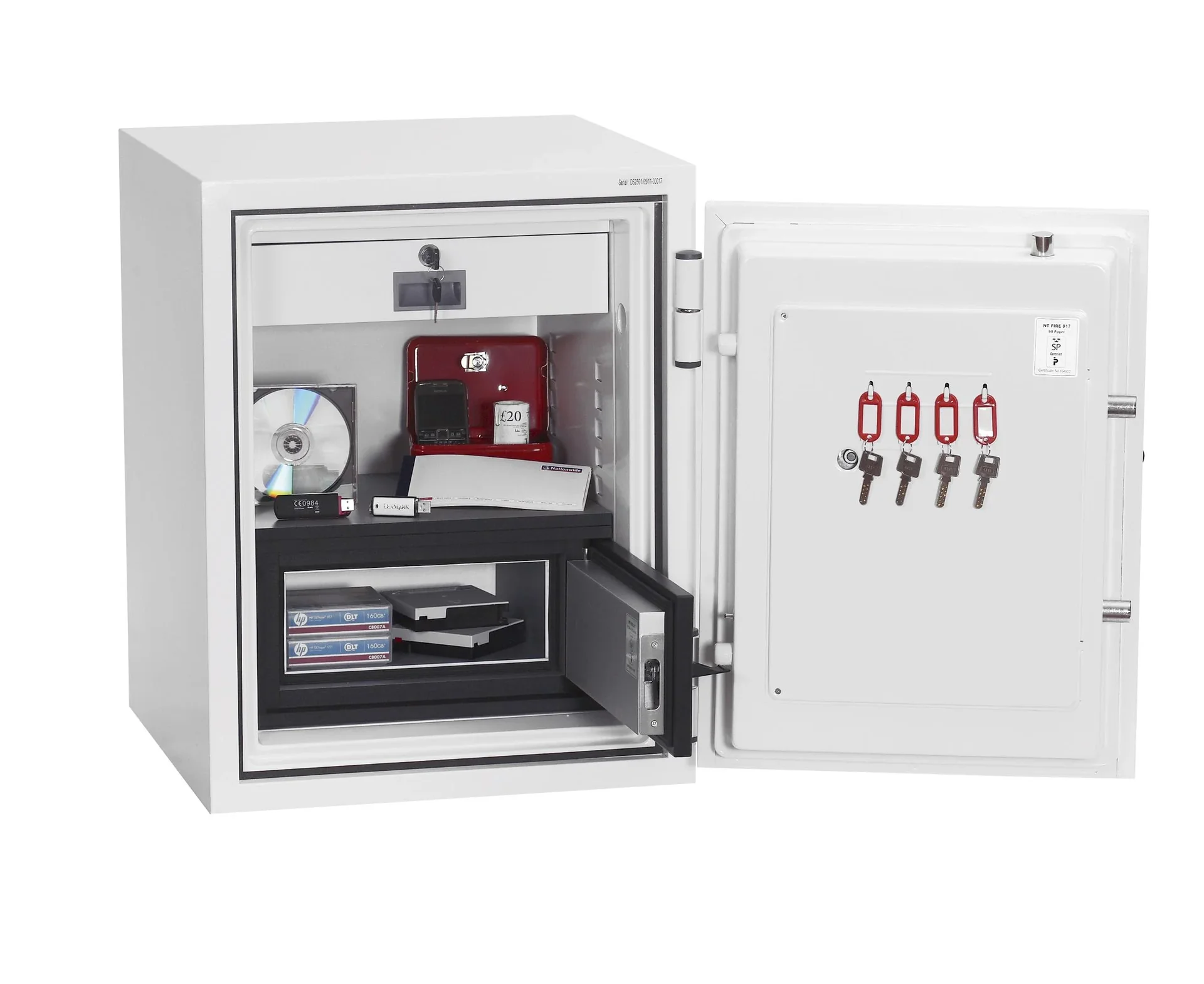 Datenschutztresor Datacombi Größe 1 mit Schlüsselschloss - 8