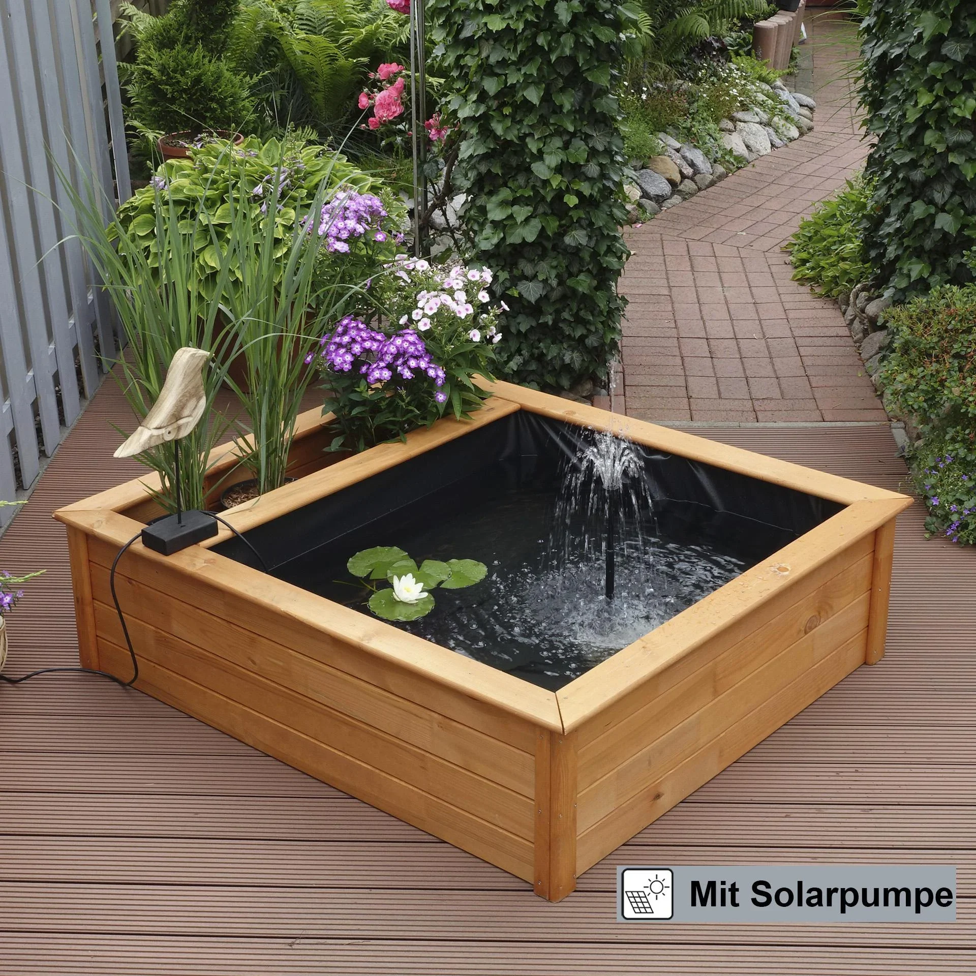 Hochteich mit seitlicher Pflanzzone Solar - 0