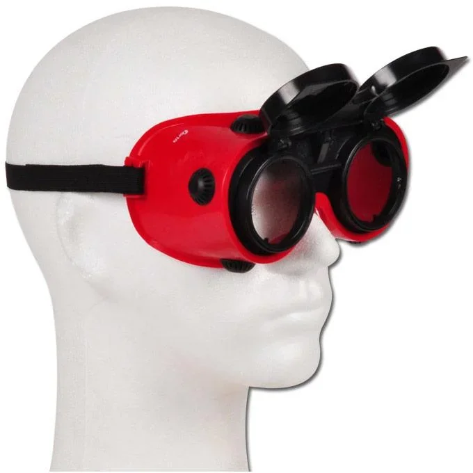 Zusammenklappbare Schweißerbrille mit elastischem Band - 1