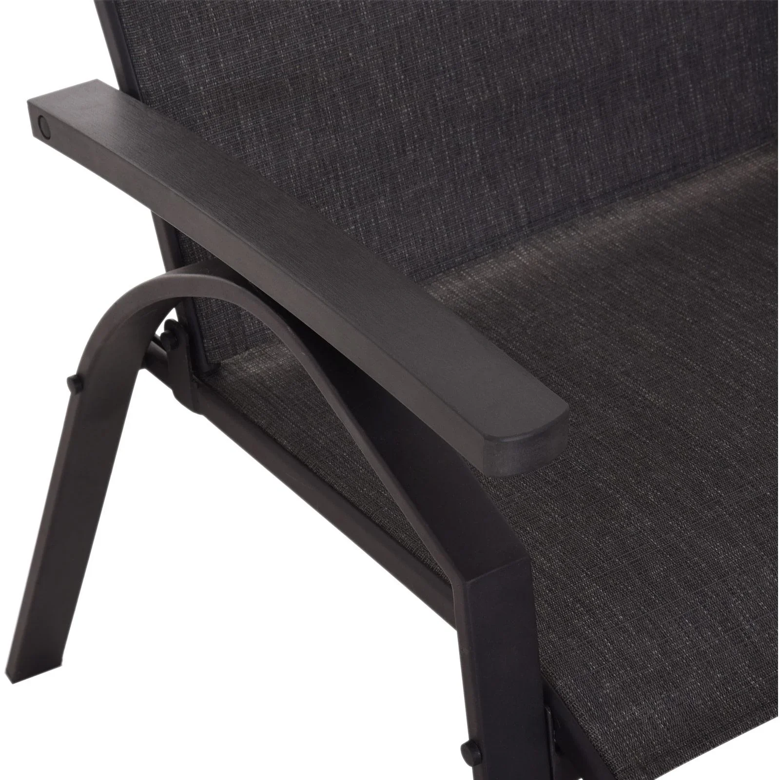 5 tlg, Gartengarnitur Gartensitzgruppe Gartentischset Gartenliege Gartenmöbel Grau 2 x Sessel 2 x Hocker 1 x Tisch - 2