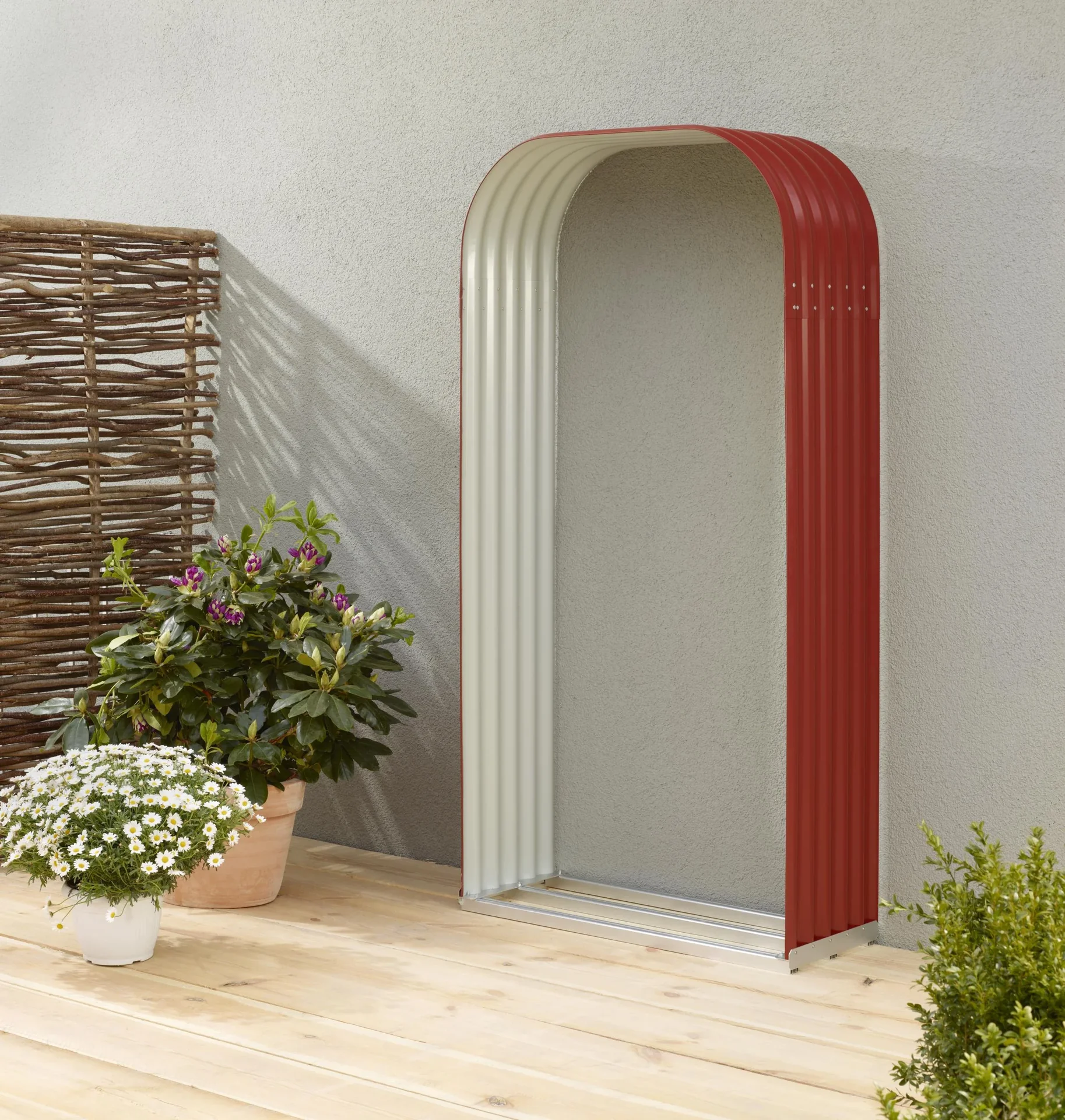 Kaminholzregal Lignum 401, hoch, rubin - 0