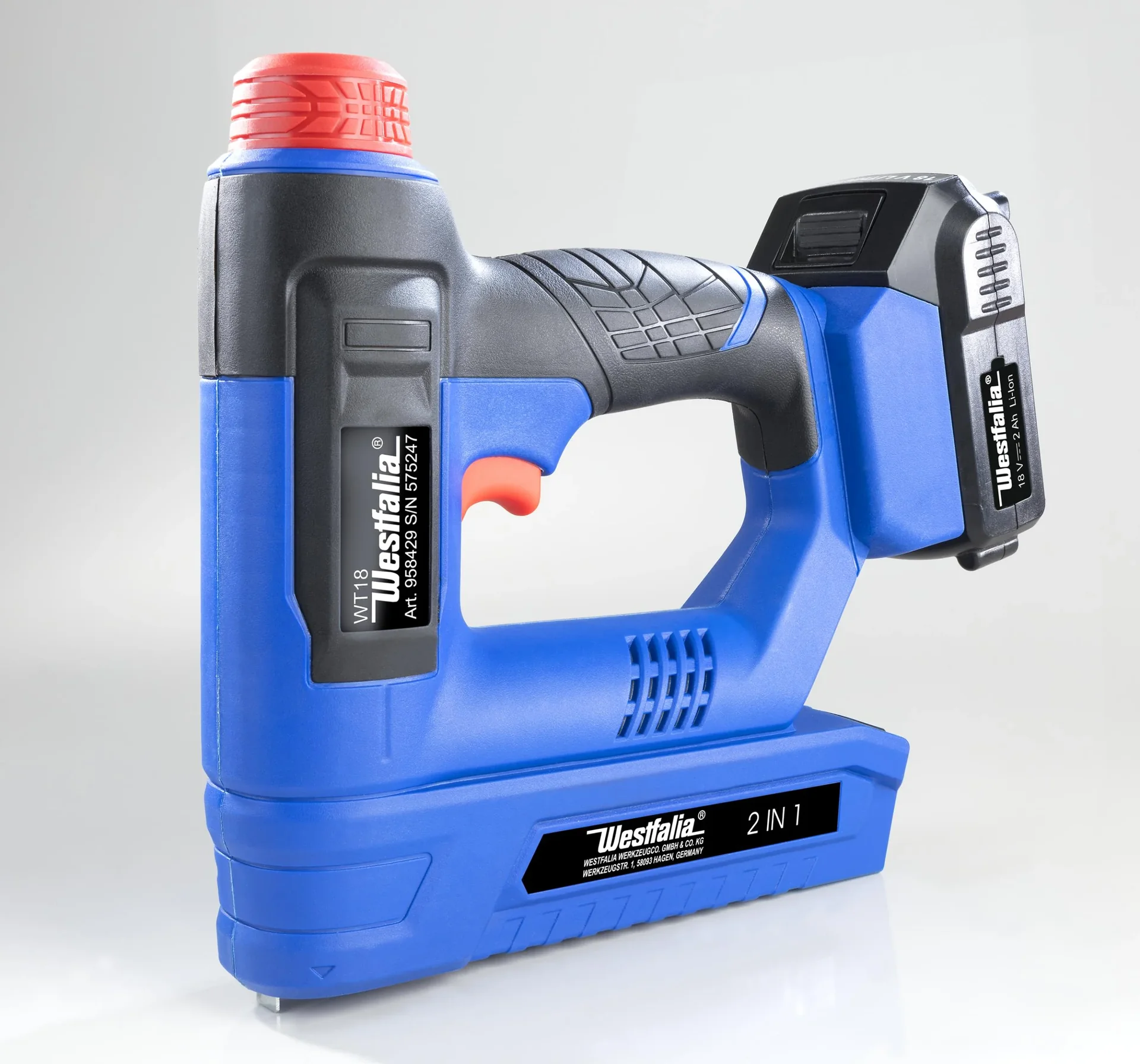 Akku Tacker 2 in 1 18 Volt Li-Ion WT18 mit Akku und Ladegerät - 0