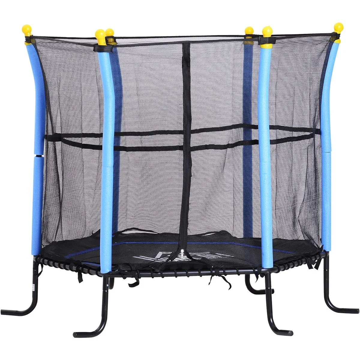 Mini-Trampolin für Kinder schwarz/blau - 0