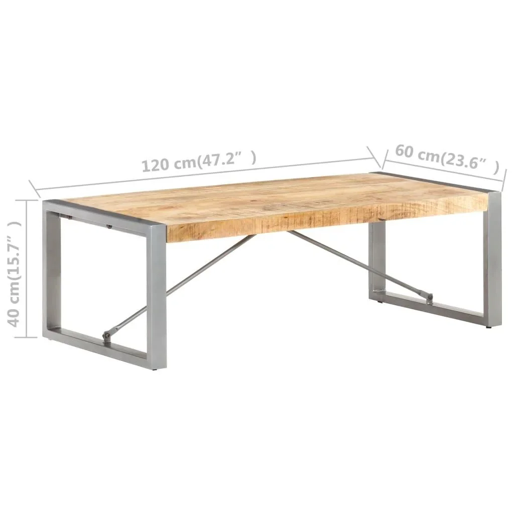 Couchtisch 120x60x40 cm Mango-Holz roh - 0