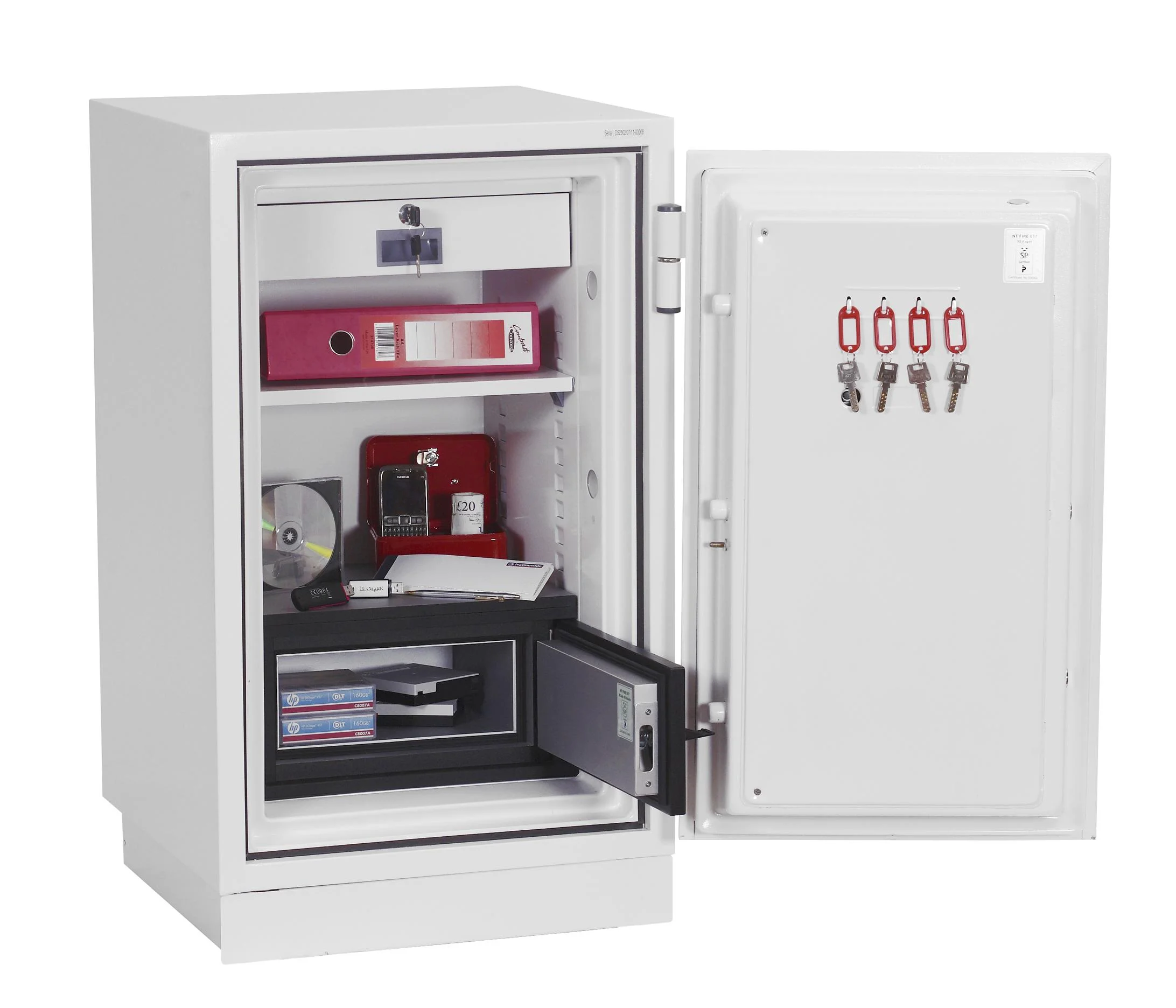 Feuertresor Daten Data Combi DS2502E mit Elektronikschloss - 0