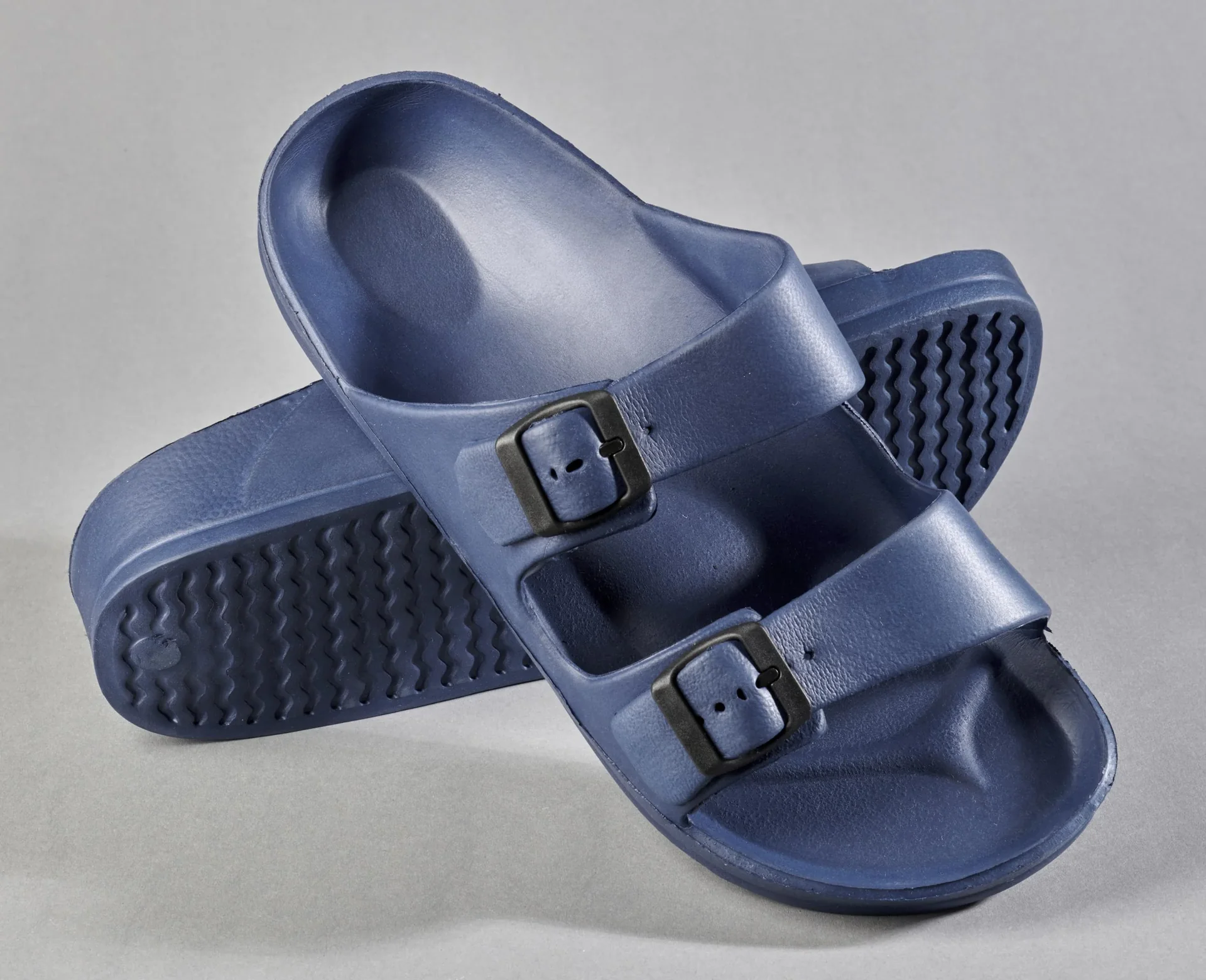 Freizeit-Badepantolette, Farbe blau, Gr.45 - 0
