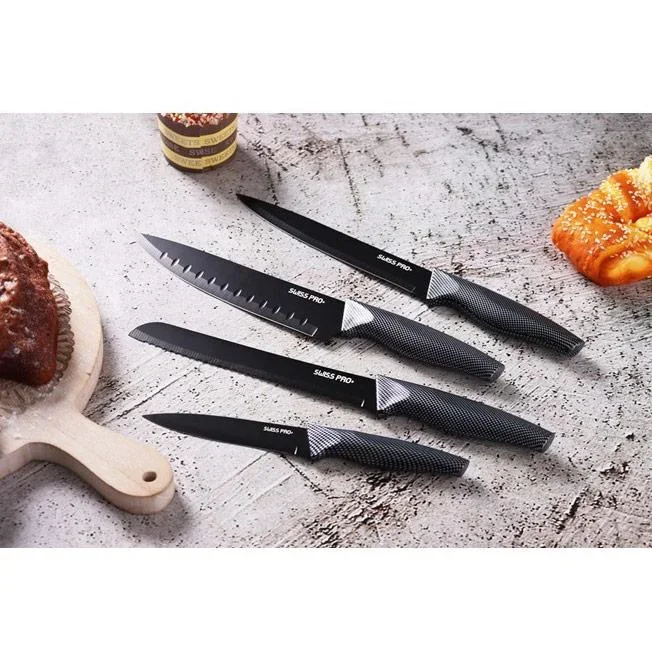 Küchenmesserset - 6-teilig - Carbon - Schwarz - 3