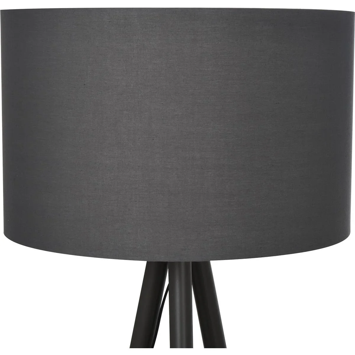 Design-Stehlampe mit Dreibein und Fußschalter Grau - 1