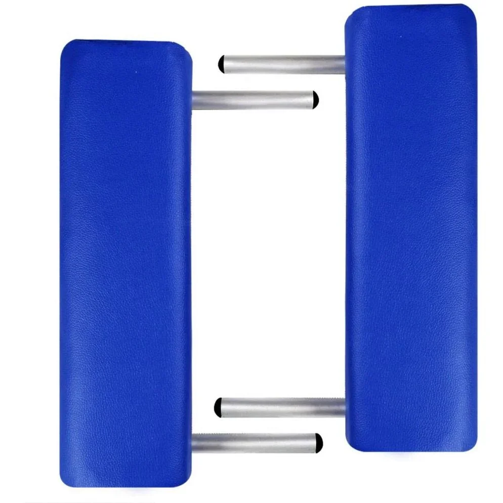 Klappbare Massageliege 3 Zonen mit Aluminiumrahmen (blau) - 4