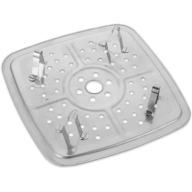 Quadratische Pfanne - Fritteuse - 2-in-1 - mit Korb - Kupfer - 1