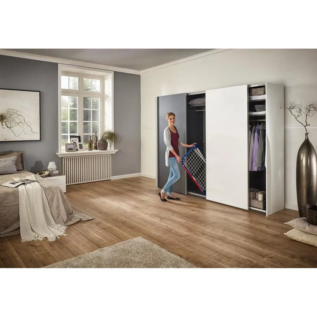 Zusammenklappbarer Wäscheständer - 55x157x87cm - 15 Meter Trockenlänge - Pegasus 150 Solid Slim - 4