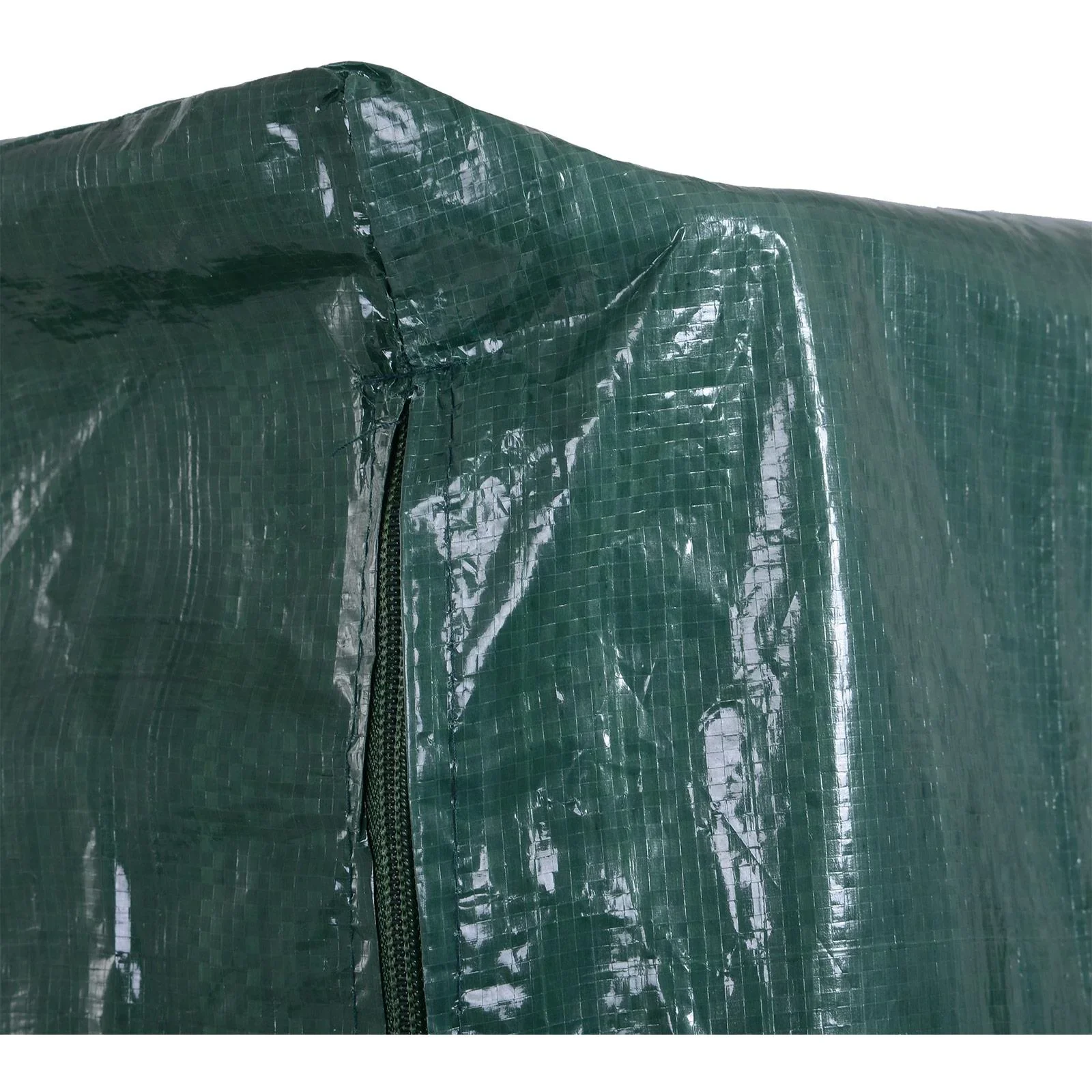 Abdeckplane Schutzhülle Gartenmöbel Abdeckhaube Wasserdicht UV-Schutz PE Grün 215 x 155 x 150 cm - 7