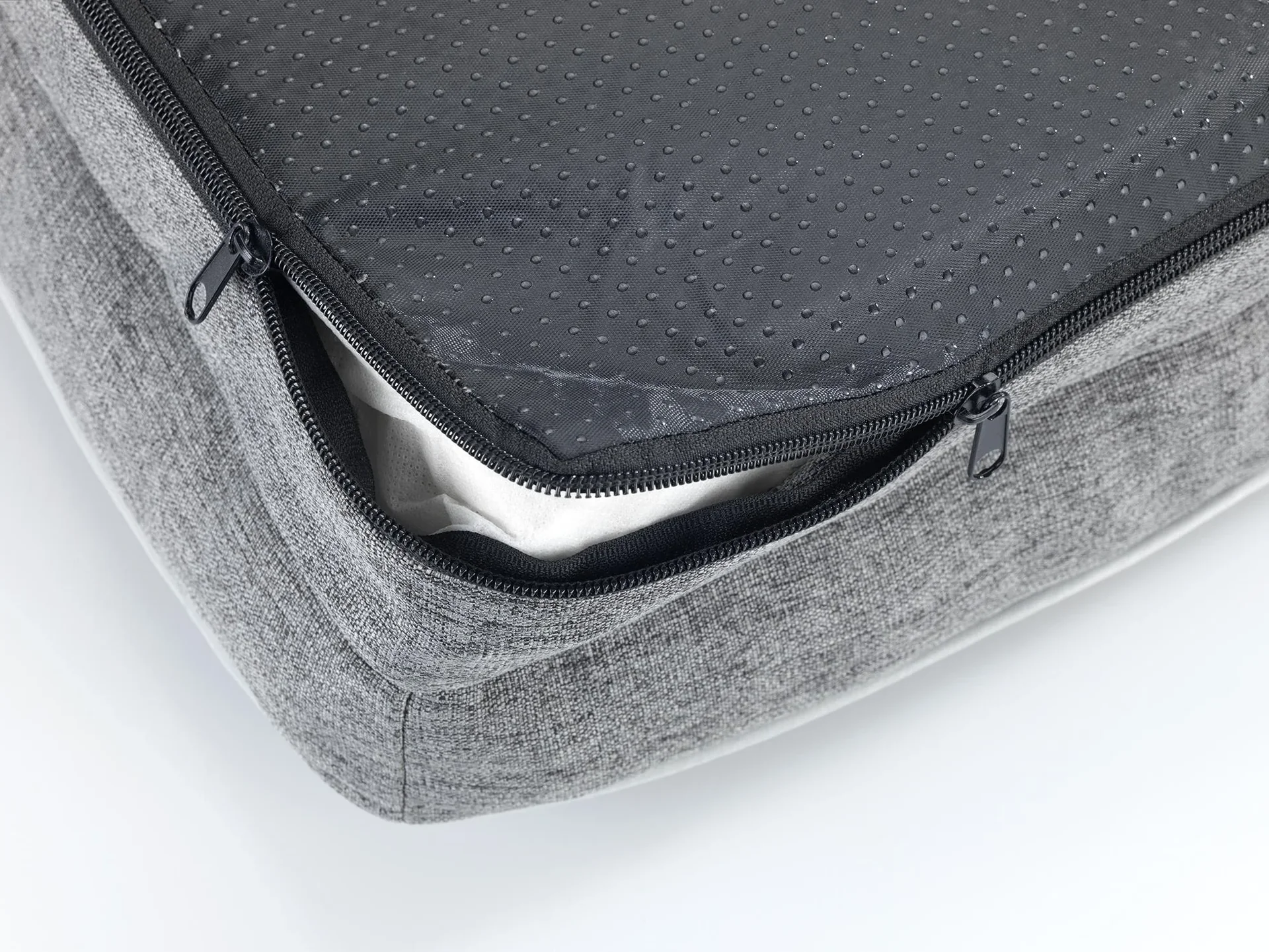 Orthopädisches Hundebett, Grau, Größe L, 100 x 70 x 16 cm - 2