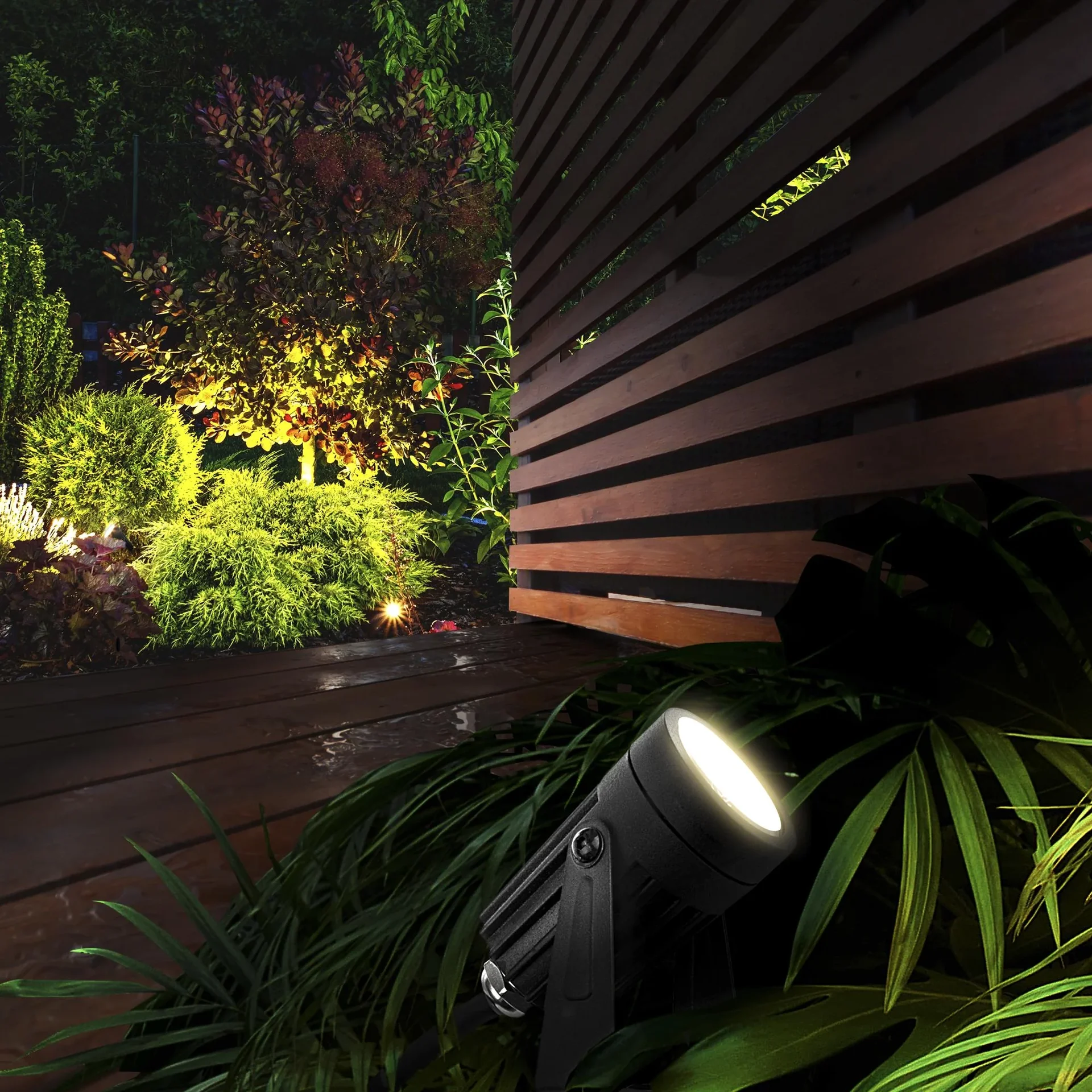 LED Garten Erdspieße 4er Set - 0