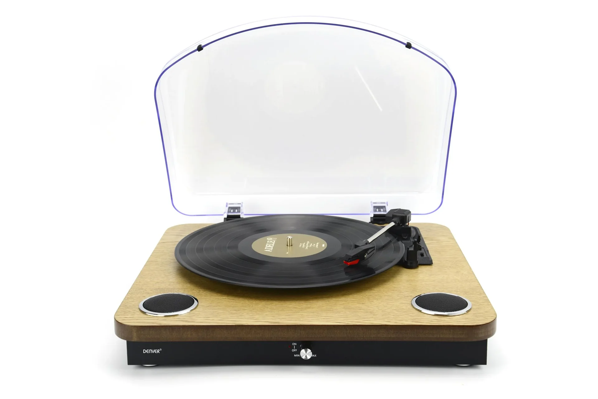 Retro Plattenspieler mit USB, SD-Kartenslot und Bluetooth - 0