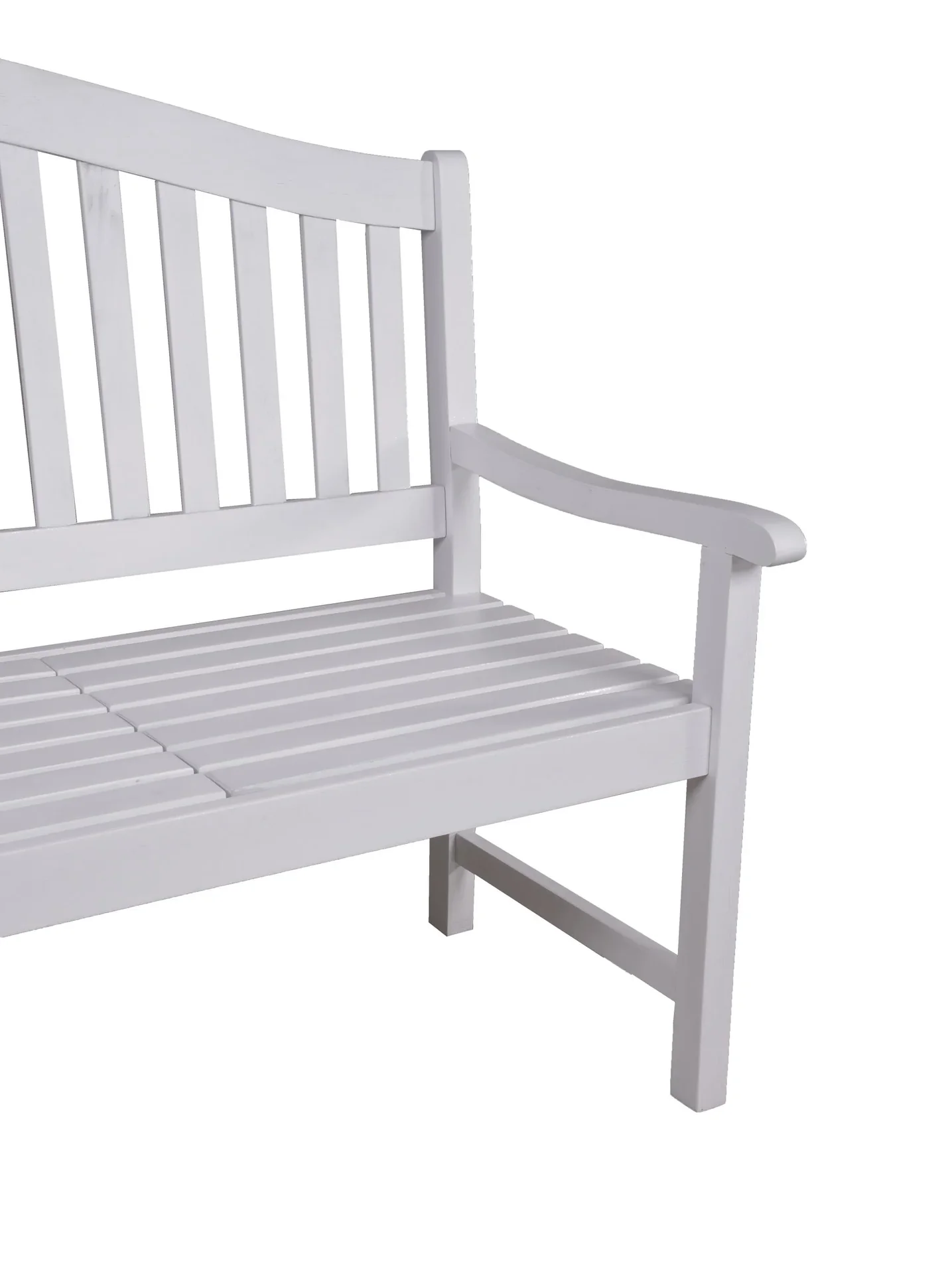 Bank SINGAPUR, mit hochklappbarem Tisch, Eukalyptus Grandis FSC 100% white washed - 2