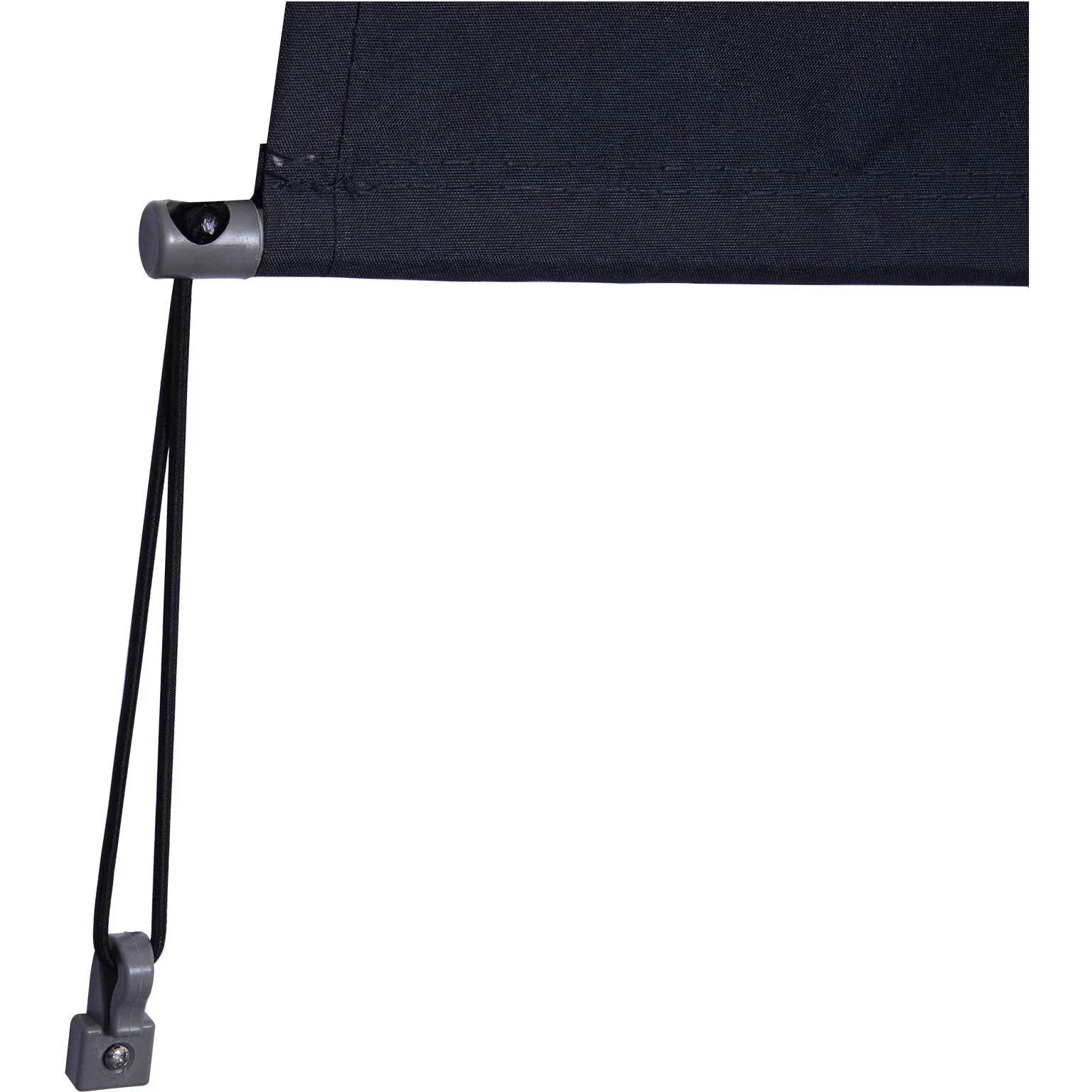 Windschutz Sonnenschutz Seitenrollo Sichtschutz mit Handkurbel Polyester + Aluminium Grau 140 x 200 cm - 5