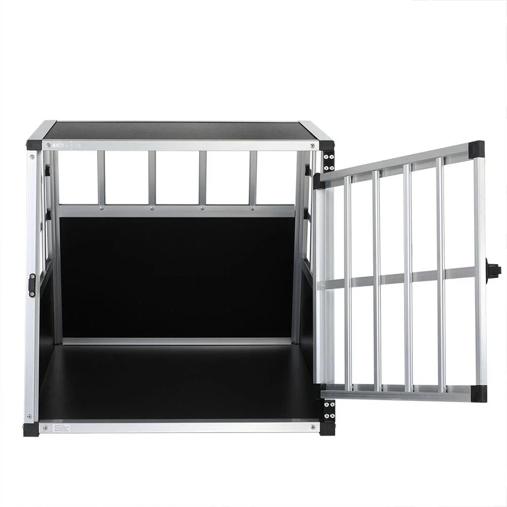 Hundetransportbox M 70x54x51cm Aluminium - 1