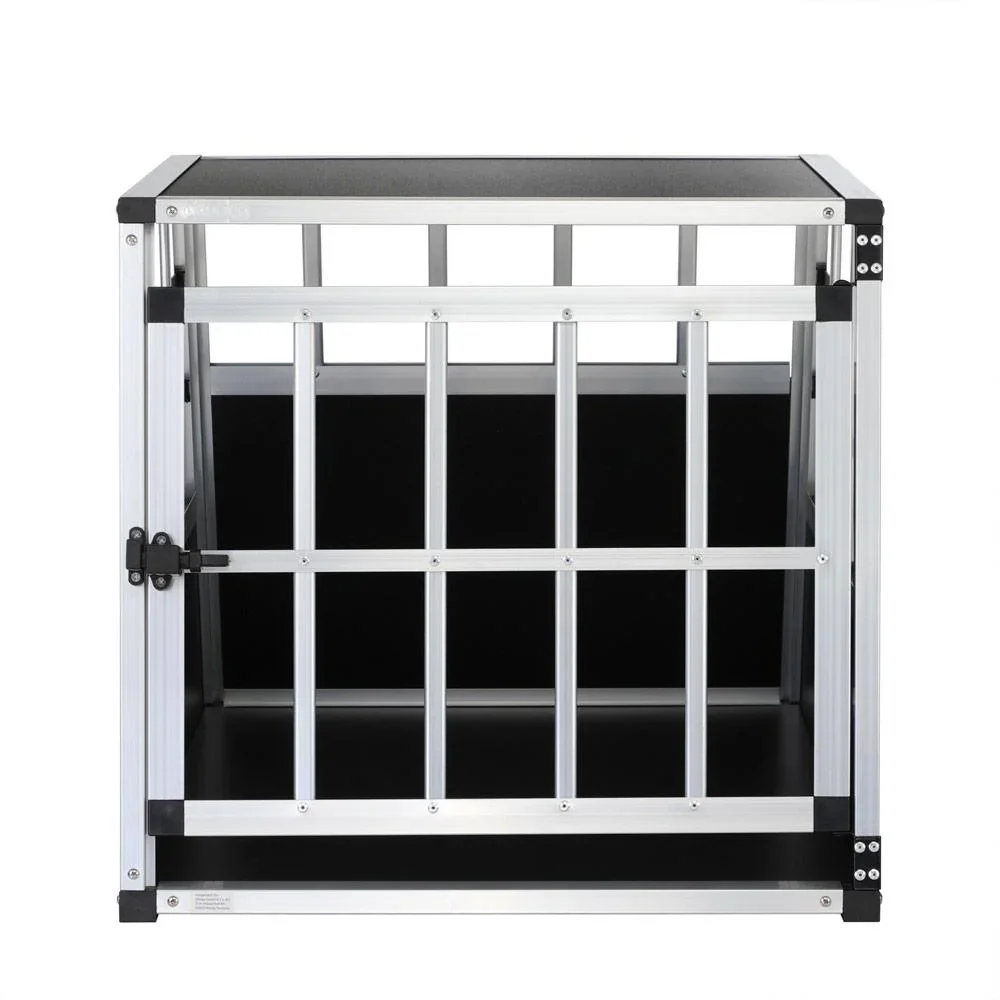 Hundetransportbox M 70x54x51cm Aluminium - 2