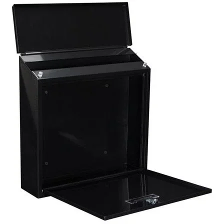 Briefkasten Monaco Schwarz - 368x100x365 mm - 3