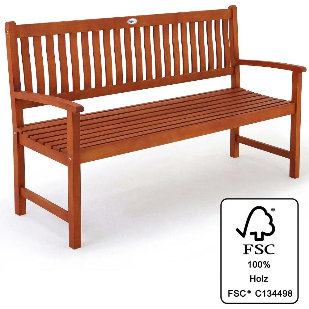 Gartenbank Maxima Eukalyptusholz 152x55x90cm FSC-zertifiziert - 4
