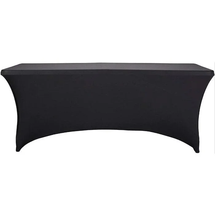 Abdeckung für rechteckigen Tisch - Stretch - 75 x 180 x 74 cm - Schwarz - 0
