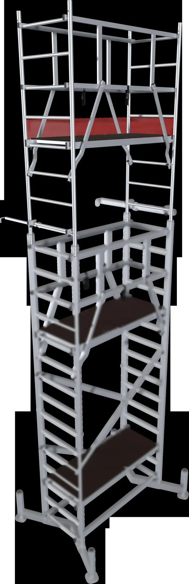 MONTO ClimTec Alu-Arbeitsgerüst, 2. Aufstockung, Arbeitshöhe ca. 7 m - 0