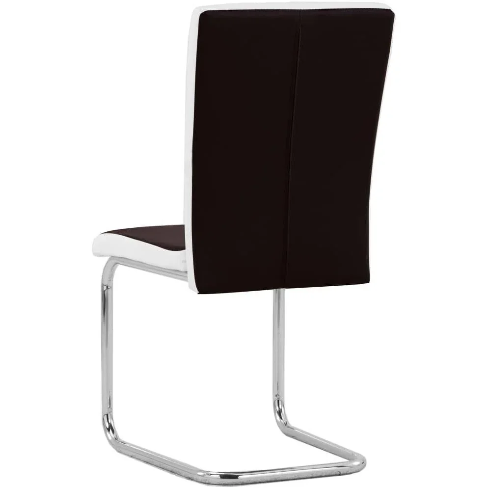 Esszimmerstühle 2-Sitzer Kunstleder braun - 0
