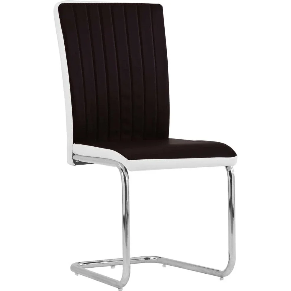 Esszimmerstühle 2-Sitzer Kunstleder braun - 2