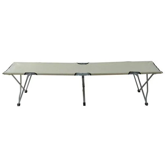 Feldbett Campingbett Liege Klappbett mit Tasche Beige - 0