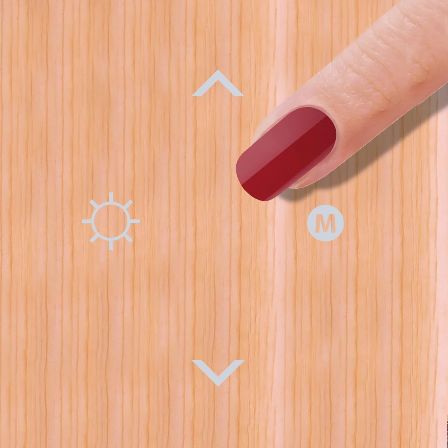 LED Tischleuchte "Ionic Light" mit integriertem Lufterfrischer in Holzoptik - 2