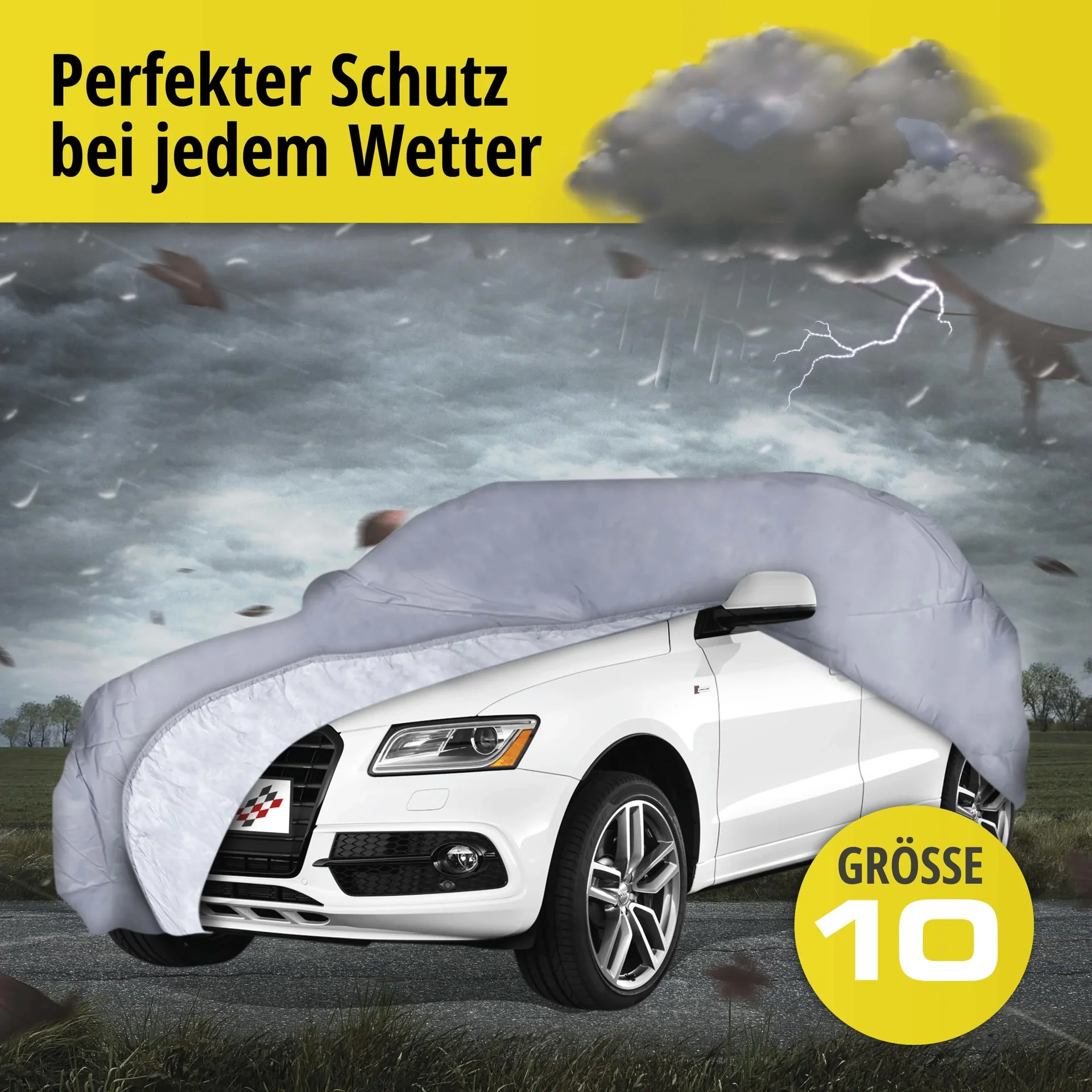 Autoabdeckplane all weather - Größe 10 - 485x195x185cm - PVC beschichtet - 8