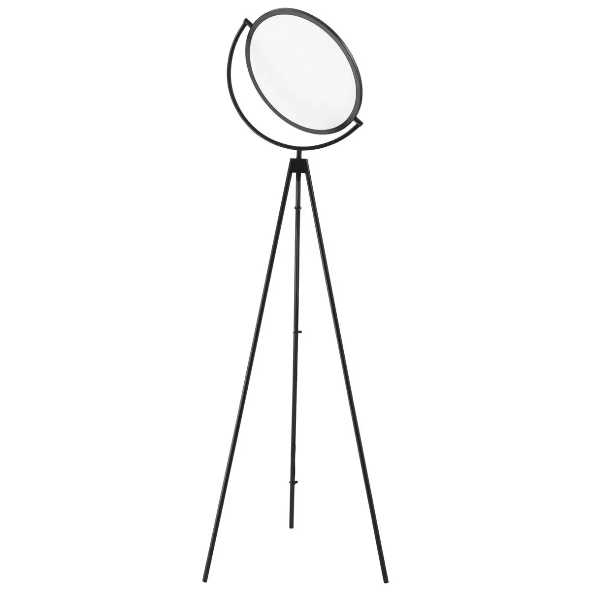 Stehlampe mit LED um 350 Grad verstellbar Stehleuchte Lampe Industrielle Standlampe ABS Schwarz 60 x 60 x 163 cm - 2