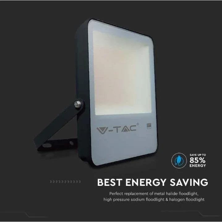 VT-132 LED-Flutlicht - 100 W - 13700 Lm - 4000K - schwarz - Extra effizient - 2