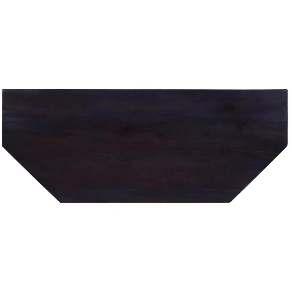 TV-Schrank 100x40x45 cm massiv Mahagoni hell kaffeefarben - 2