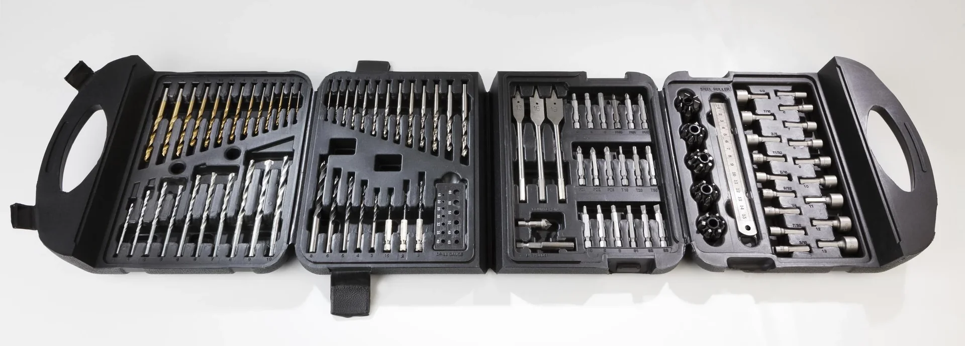 Bohrer- und Bit Satz 122-teilig im Koffer - 2