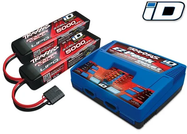Ladegerät DUAL EZ-Peak Plus 2972G + 2x 3S Lipo 5000 mAh 2872X EU-Version - 1