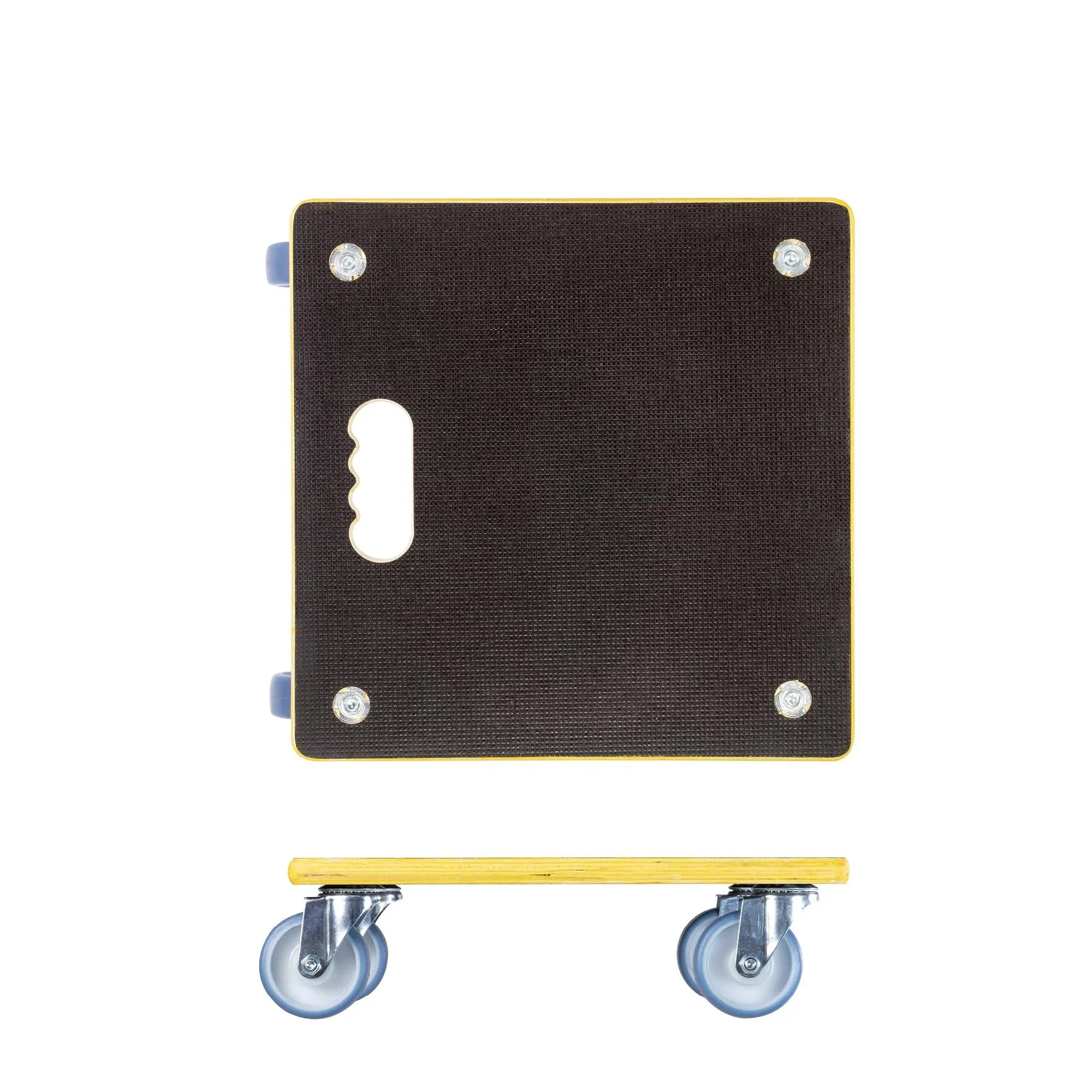 Transporthilfe MM 1340, 38 x 38 x 11 cm, harte Rollen Ø 100 mm, Rollenlager, Platte Maxigrip FSC®, Tragkraft 300 kg - 5