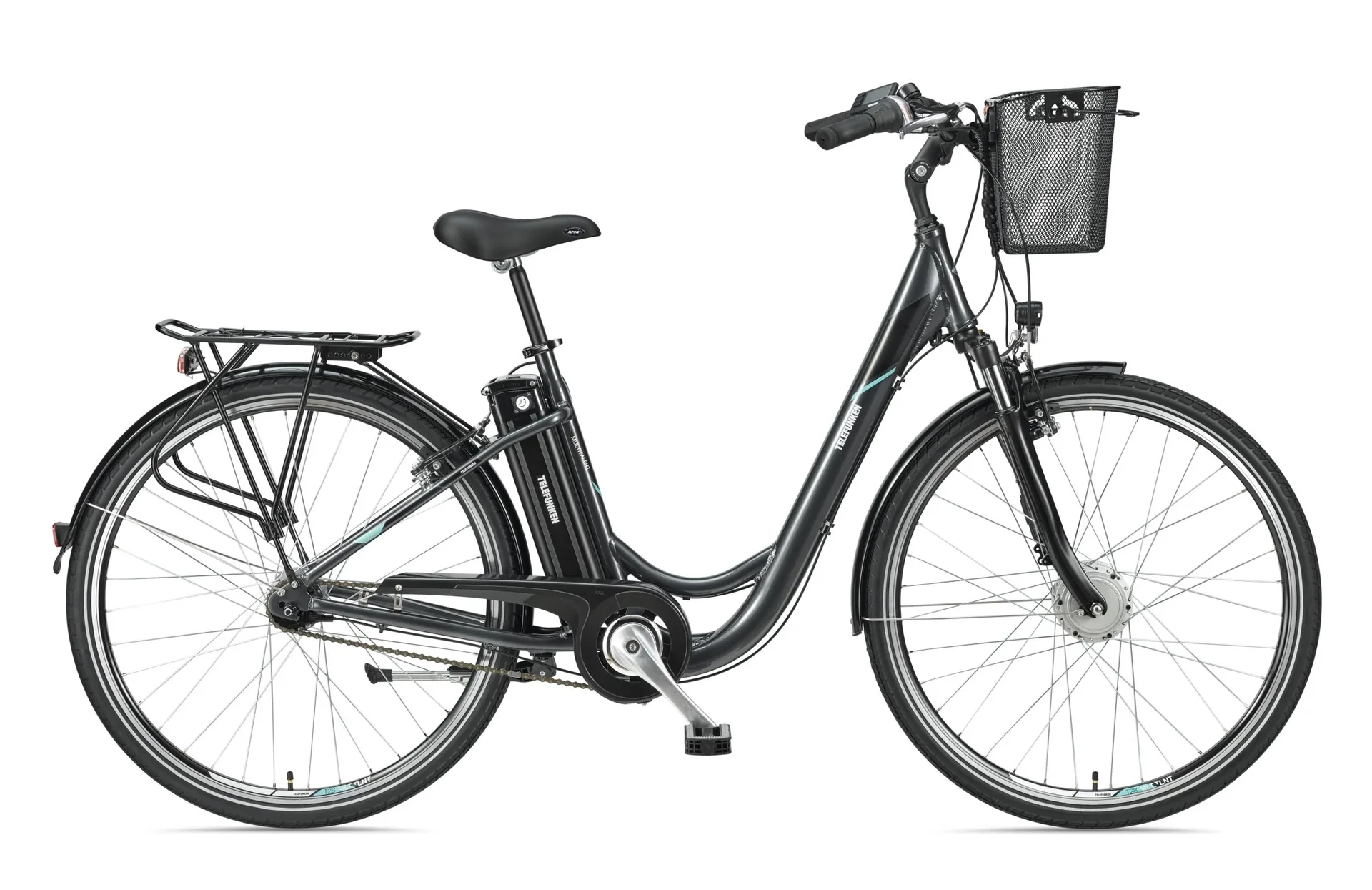 Damen Alu-City E-Bike 28 Zoll, Rahmenhöhe 49 cm, 7-Gang Nabenschaltung, anthrazit RC840 Multitalent - 0