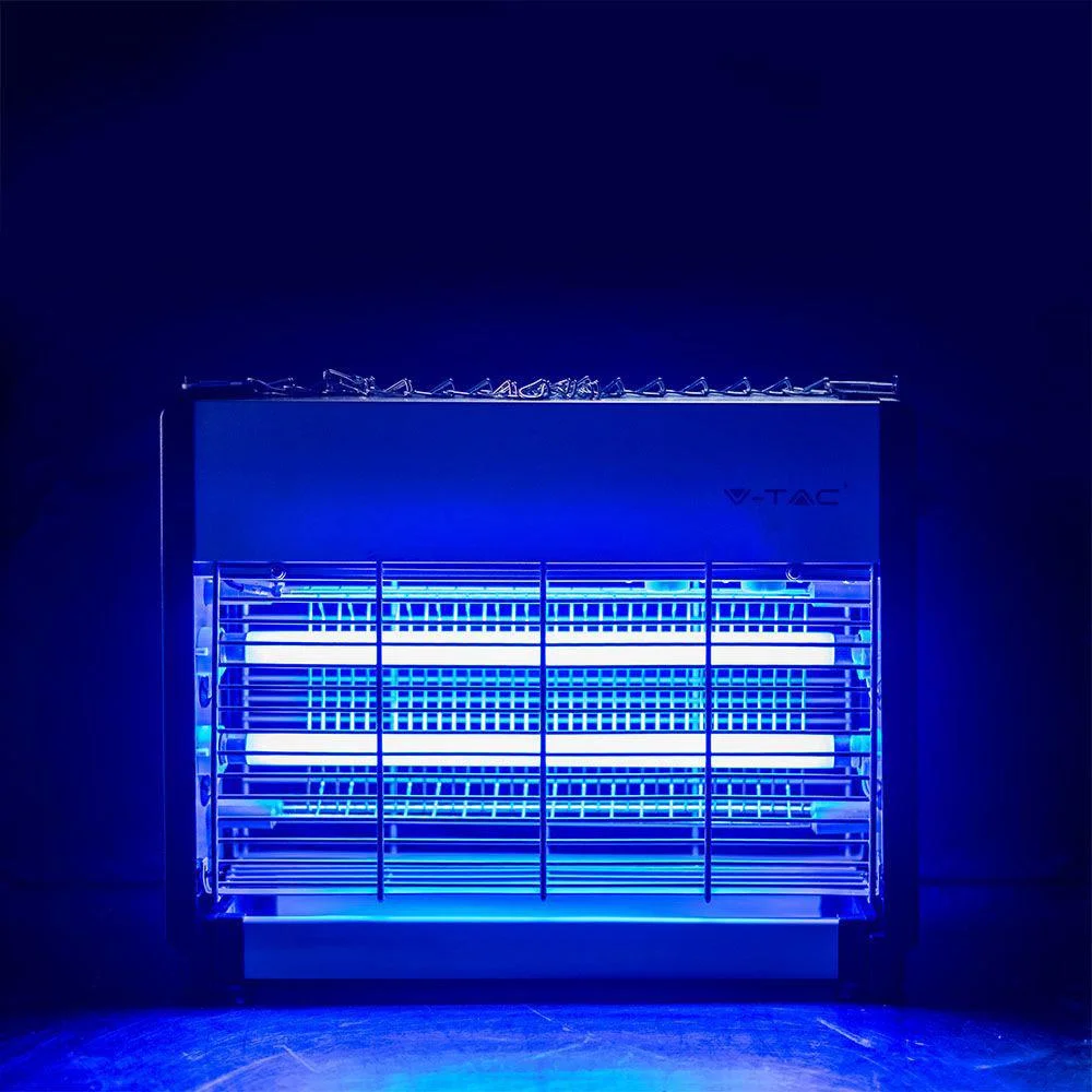 VT-3220 Insektenlampe - 2"10W - 80m Reichweite - UV-Licht - Grau - 5