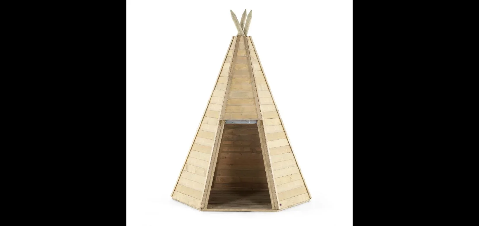 Holz Tipi Hideaway 230, Outdoor-Tipi für Kinder aus Holz, Spielzelt, 2,30 m hoch, natur - 1