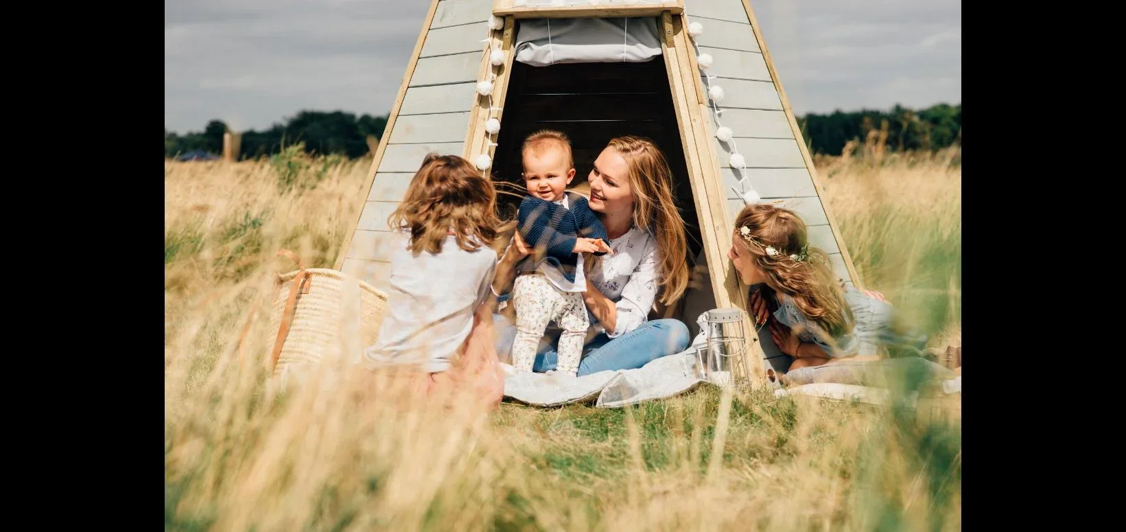 Holz Tipi Hideaway 230, Outdoor-Tipi für Kinder aus Holz, Spielzelt, 2,30 m hoch, natur - 2