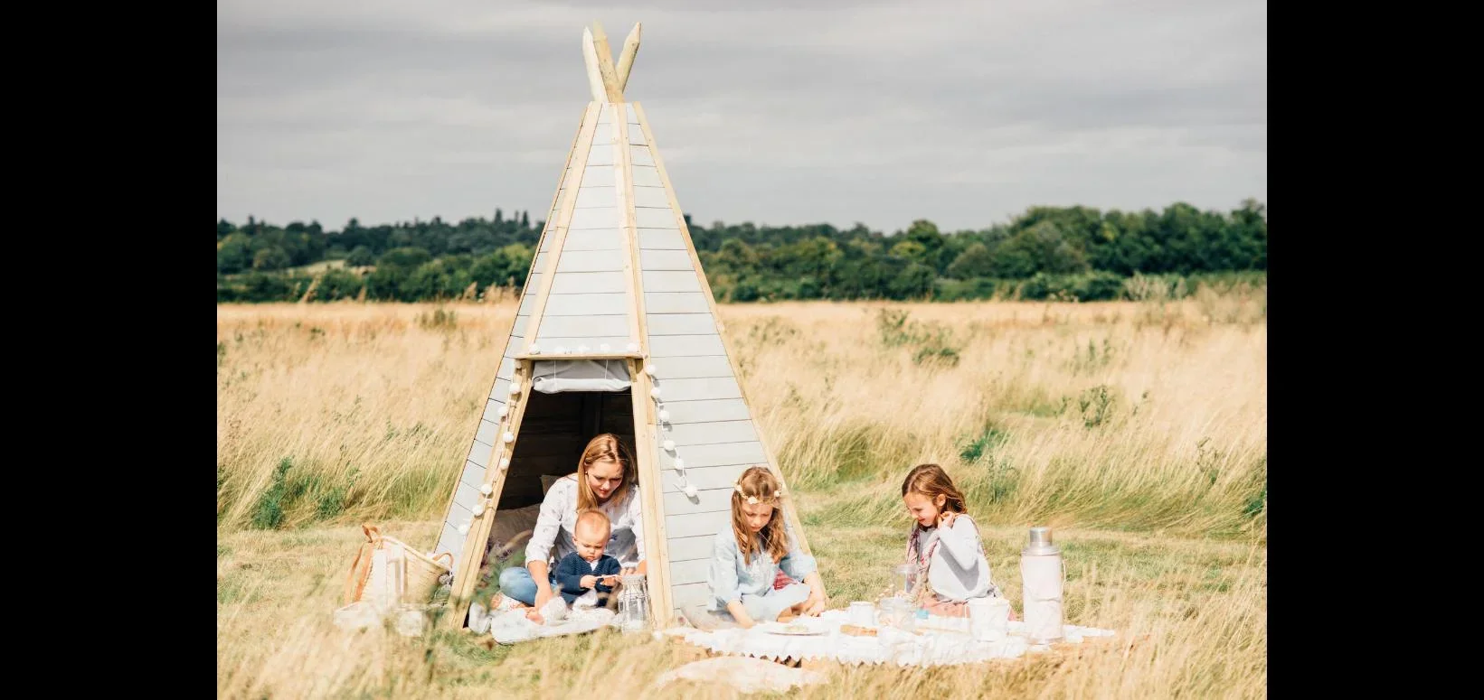 Holz Tipi Hideaway 230, Outdoor-Tipi für Kinder aus Holz, Spielzelt, 2,30 m hoch, natur - 4