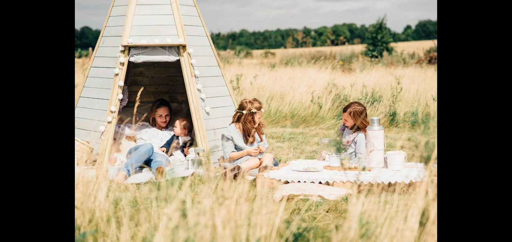 Holz Tipi Hideaway 230, Outdoor-Tipi für Kinder aus Holz, Spielzelt, 2,30 m hoch, natur - 6