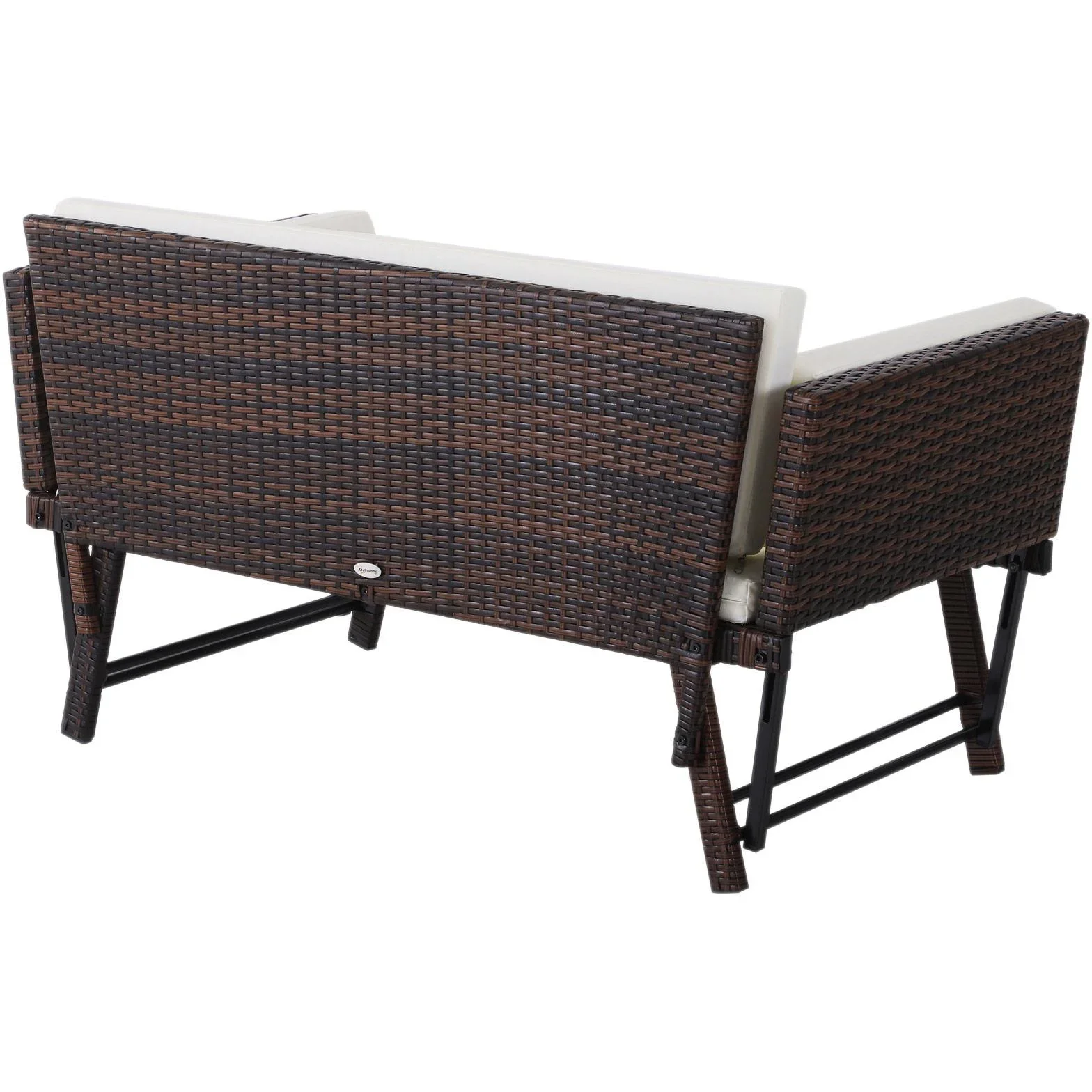 Gartensofa mit klappbaren Armlehnen - 4