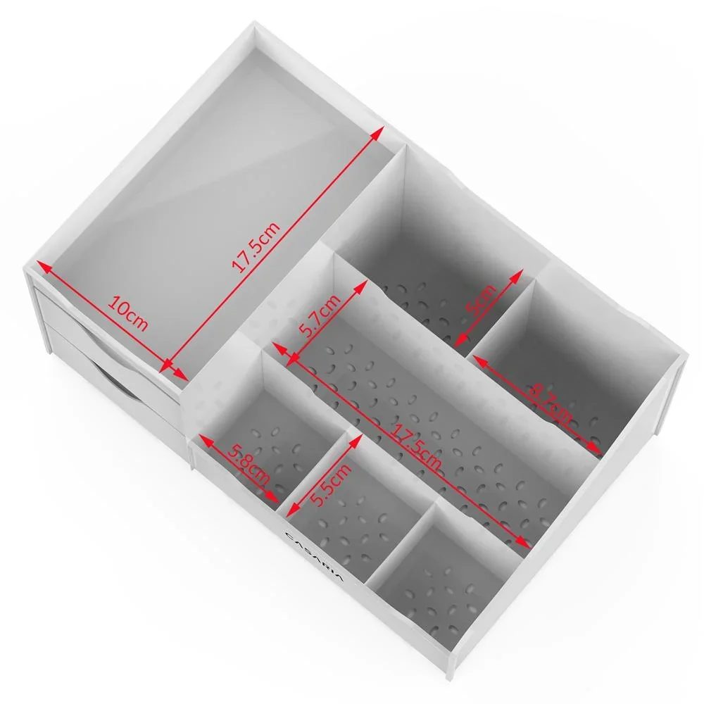 Make-up-Organizer hellgrau - 5